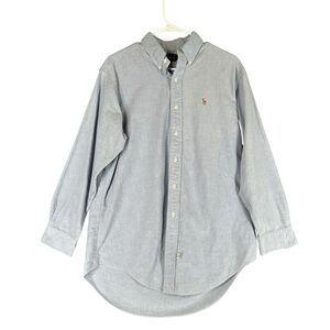 Ralph Lauren Men’s 16 34 Pony‎ Logo Button LS Shirt Casual Preppy Casual Office